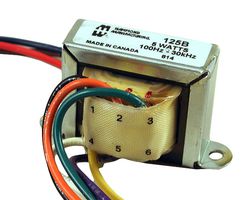 HAMMOND - 125B - AUDIO FREQ XFMR, 1:6, 25KOHM/15 OHM, 5W